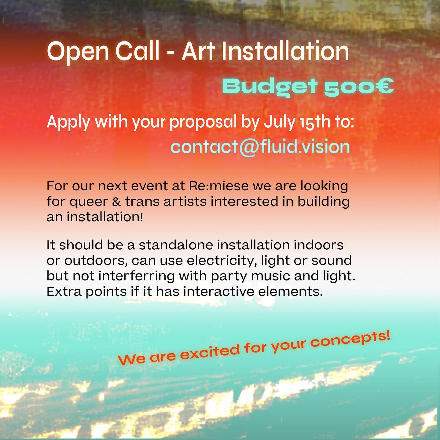 Call for Art Installation Proposals