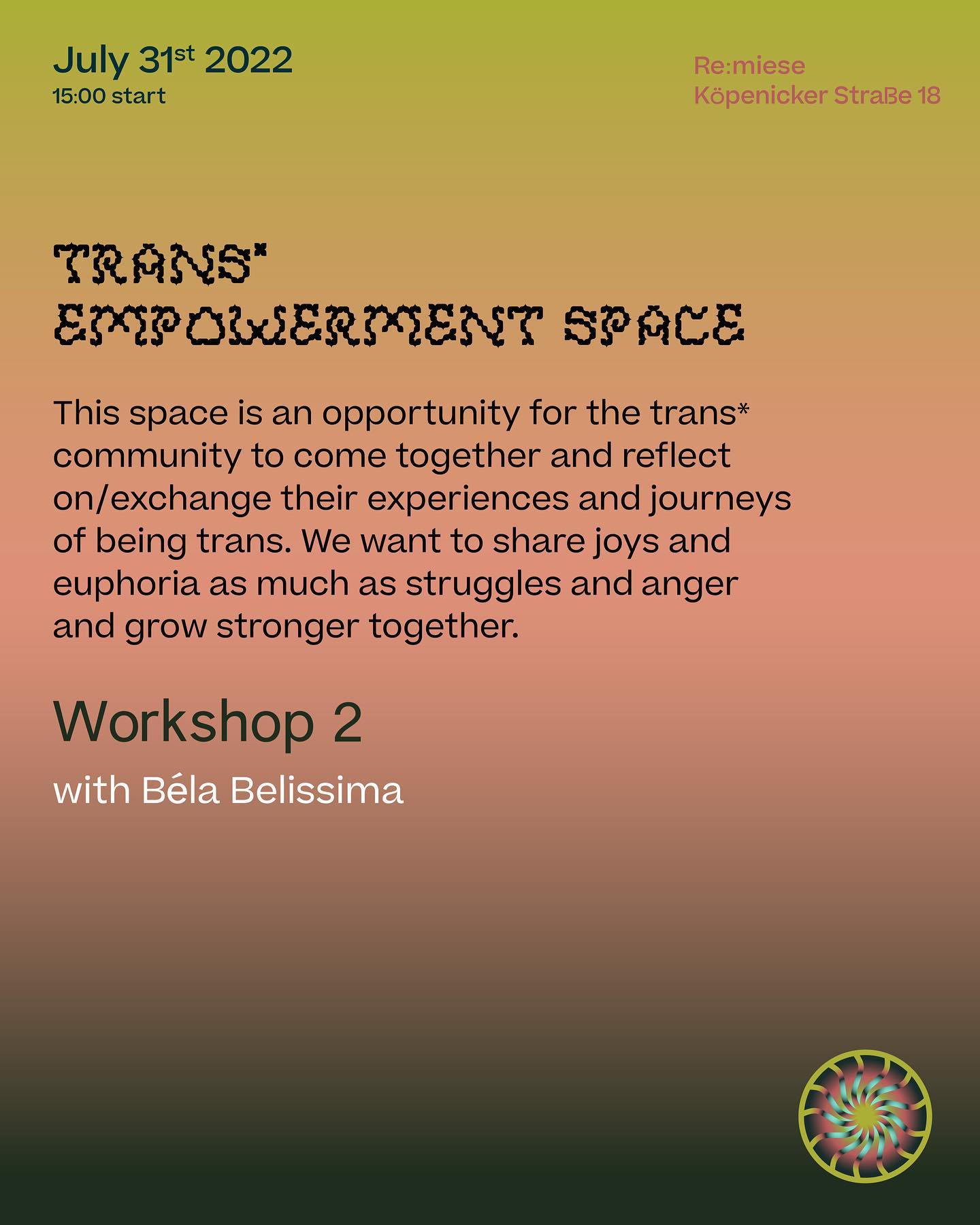 Trans* Only Safe Space Workshop